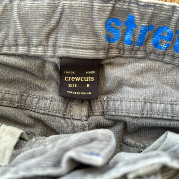 BOYS GREY CHORD PANTS CREWCUTS SIZE 8 - Picture 3 of 5